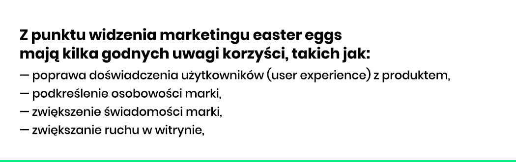 Easter eggs - korzyści