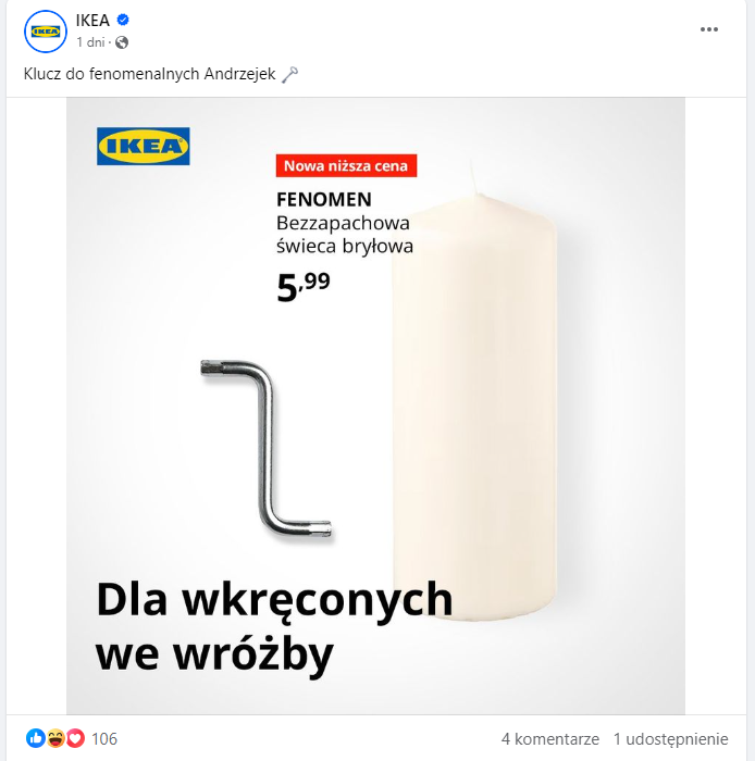 Ikea Facebook SM dla branży meblarskiej
